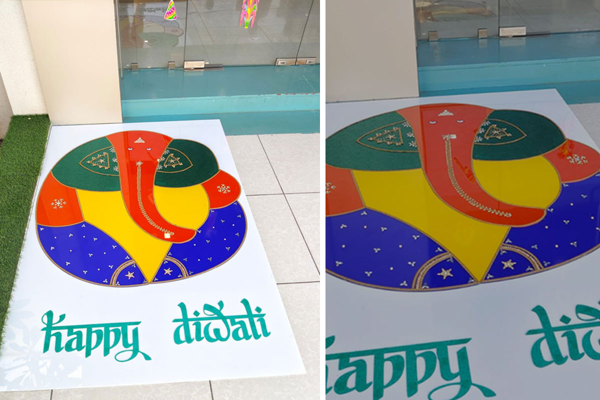 acrylic sheet diwali decor1