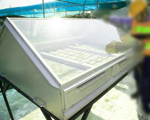 Polycarbonate sheets for solar dryers