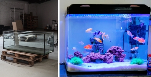 Why would aquarium manufacturers use acrylicpolycarbonate instead of glass material?