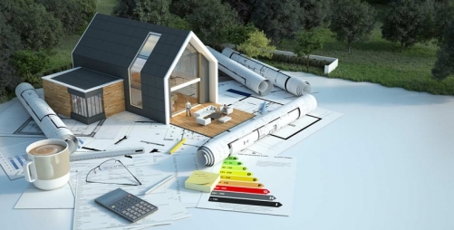 Blend of modern material polycarbonate sheet and traditional ecological materials for architecture