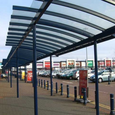 Tilara Polycarbonate Sheet is used to build walkway shelter, shed or canopy.