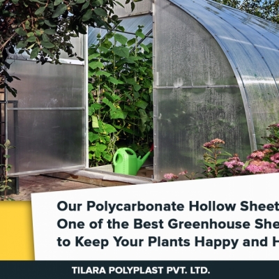 Our POLYCARBONATE HOLLOW SHEET is one of the best Greenhouse Sheet  to keep your plant HAPPY & HEALTHY.