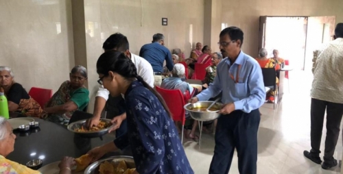 World food day 2021 marked with celebration among senior citizens of Rajkot's old age home.